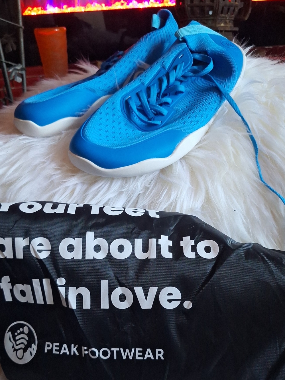 Peak Footwear Blue Athletic Sneakers Water
